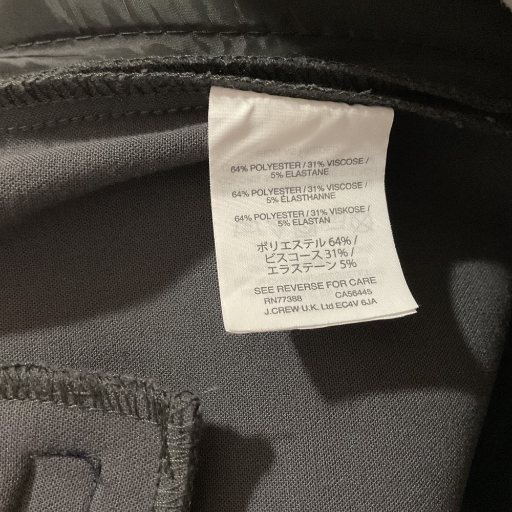 J.Crew High Rise Cameron Pants Womens 12P Gray Career - Picture 5 of 7